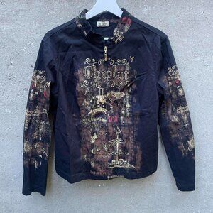 “Chocolat” Printed Light Jacket